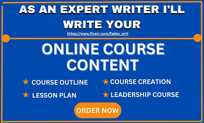 Gig Preview - Ebook online course creation training manual worksheet lesson plan, ebook writer