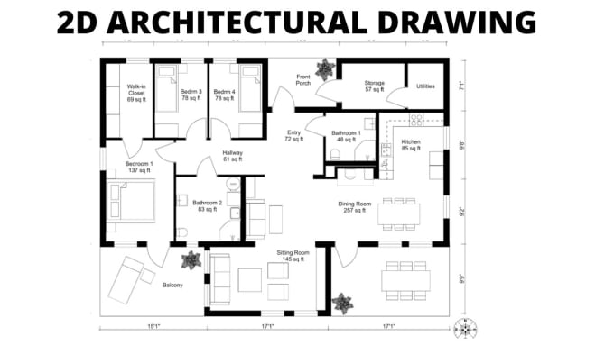 Gig Preview - Design floor plans roof plan sketch blueprint or foundation plan for city permit