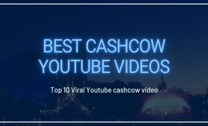 Bestseller - create automated cash cow youtube channel and attractive cash cow videos