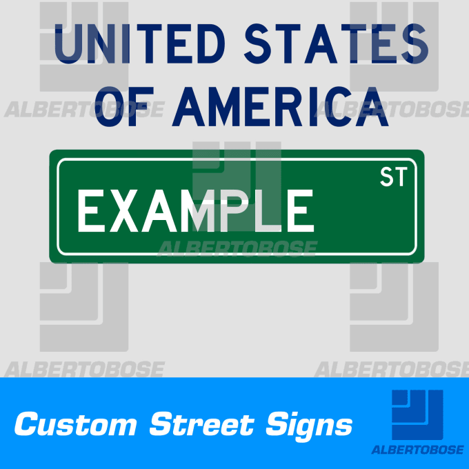 Gig Preview - Create customized street signs graphics