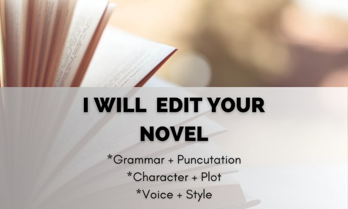 Gig Preview - Edit your novel or short story