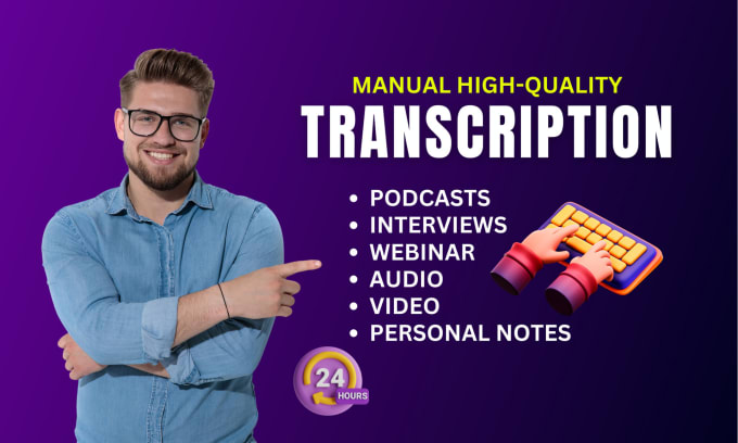 Bestseller - do audio video transcription