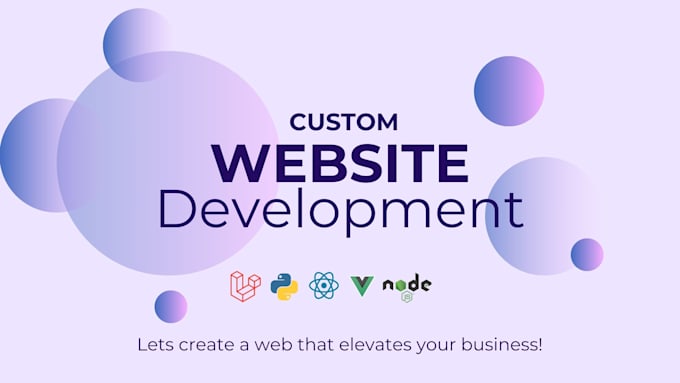 Gig Preview - Develop custom websites for your business