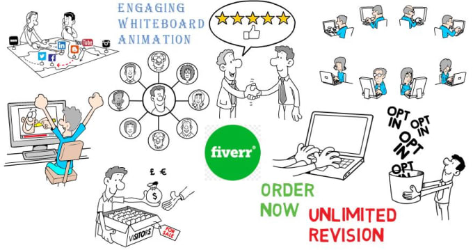 Gig Preview - Create engaging whiteboard colorful, simple animation videos