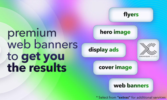 Gig Preview - Design professional web banners and gifs for your business