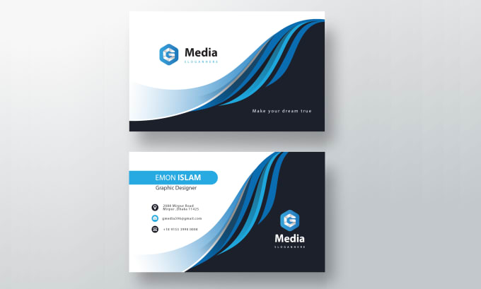 Gig Preview - Create a luxury business card for your business