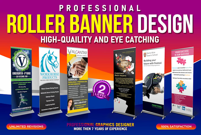 Gig Preview - Create roll up retractable and standy banners