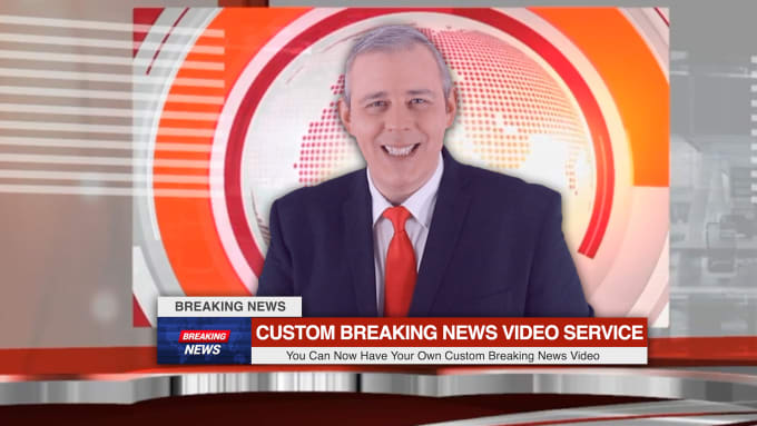 Gig Preview - Be your breaking news video spokesperson