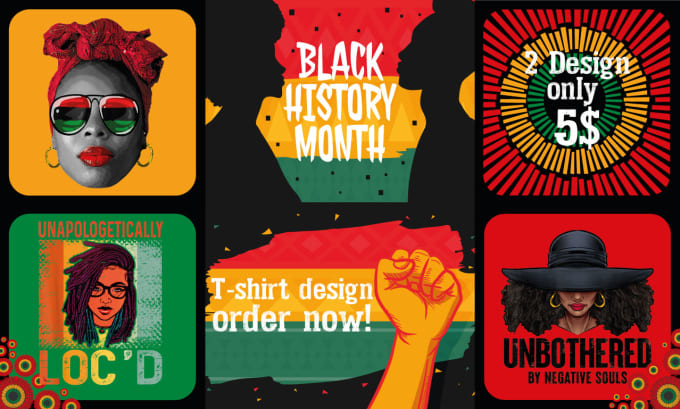 Gig Preview - Design black history month design for merch