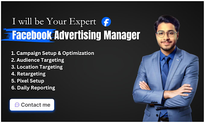 Gig Preview - Be your professional facebook advertising manager