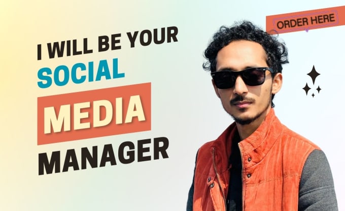 Gig Preview - Be your social media marketing manager and content creator