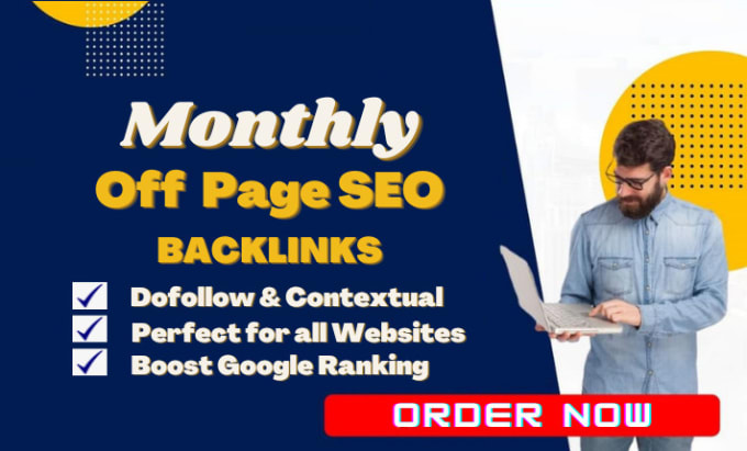 Gig Preview - Do monthly off page seo service white hat dofollow backlinks using guest posts