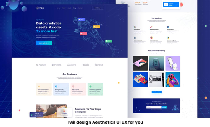 Gig Preview - Design awesome UI UX for your website using figma