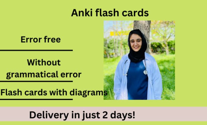 Gig Preview - Make anki cards and other flash cards related to any topic