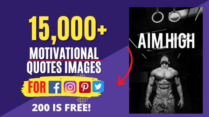 Gig Preview - Create motivational quotes images pack for social media