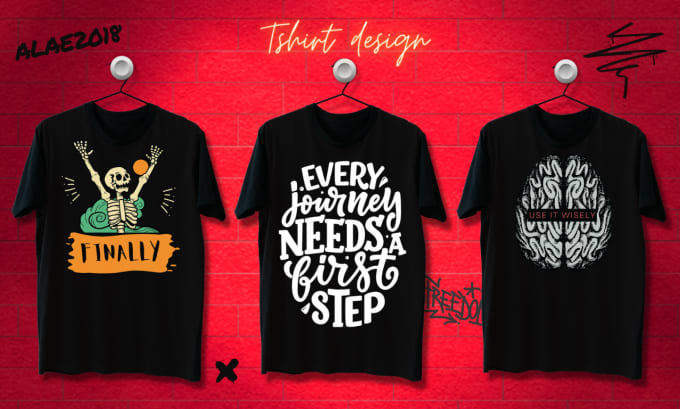 Gig Preview - Design a creative t shirt with mockup