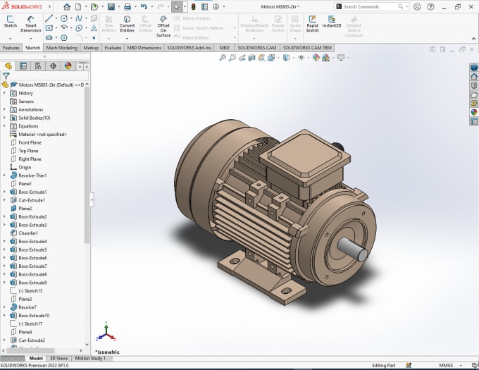 Bestseller - design mechanical 3d model in solidworks creo nx