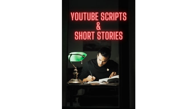 Gig Preview - Write short story, youtube script, or video content of any type