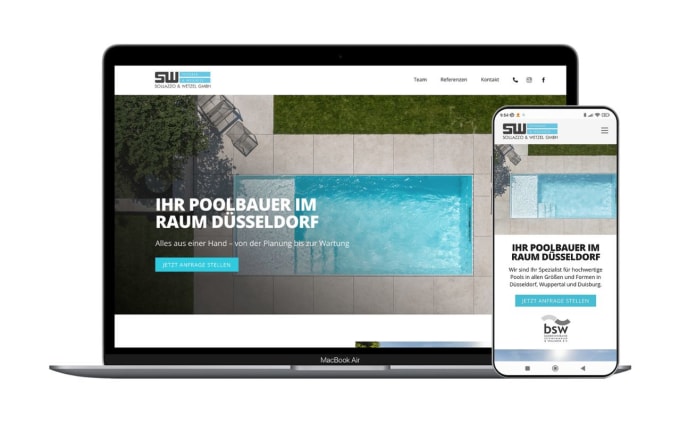 Gig Preview - Design modern website or do website mockup UI UX german deutsch