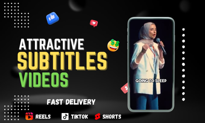 Bestseller - add creative captions for your instagram reel tiktok youtube short