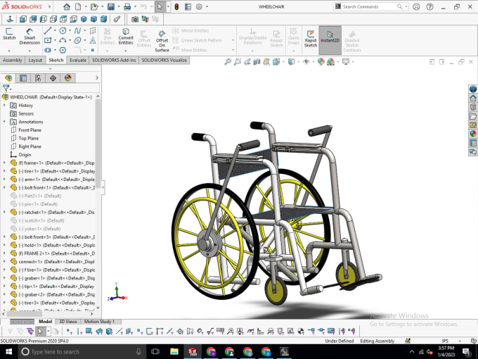 Gig Preview - Do product design sketch, 3d cad and rendering in solidworks