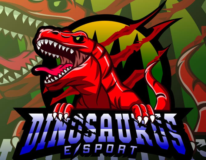 Logotipo De Jogo De Dinossauro - Criador de Logotipo Turbologo