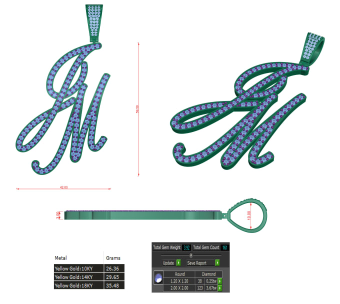 Gig Preview - Design 3d cad 3d models for jewelry