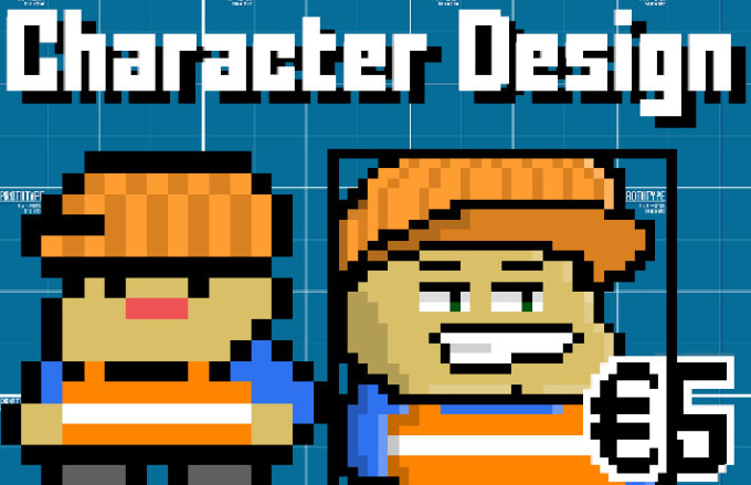 Gig Preview - Draw an unique pixel art animated character for your game