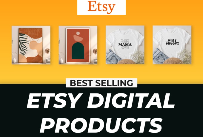 Gig Preview - Create amazing etsy digital products, wall art, tshirt