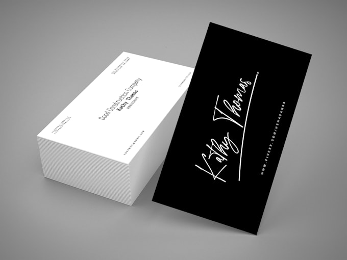 Gig Preview - Design minimal, luxury, unique, professional business card within 24 hrs