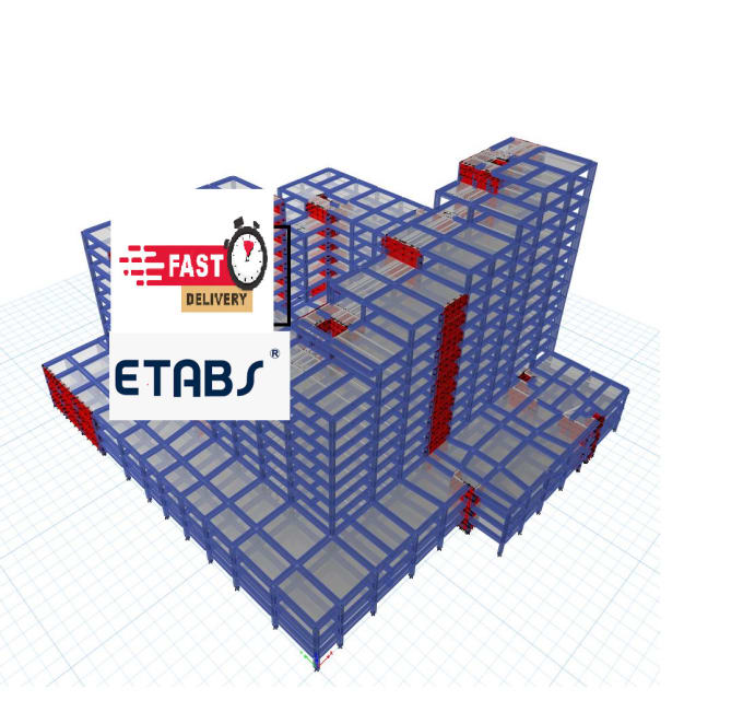 Gig Preview - Expert structural analysis and detailed drawings using etabs