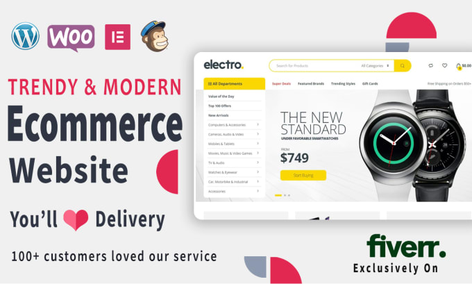 Gig Preview - Develop a modern ecommerce online store using woocommerce