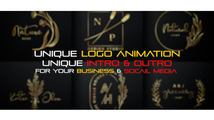 Gig Preview - Create a glorious logo animation intro outro for your business and youtube