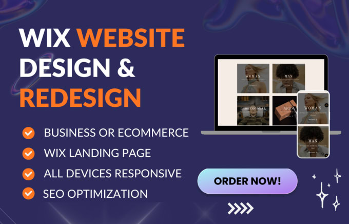 Gig Preview - Design and redesign wix website wix ecommerce wix studio