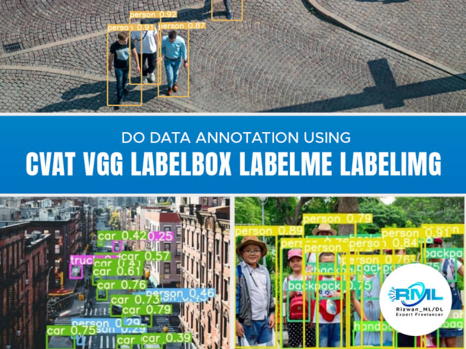 Gig Preview - Do data annotation using cvat vgg labelbox labelme labelimg