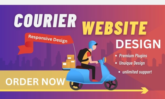 Gig Preview - Design courier website, logistics, moving, towing website on godaddy, wordpress