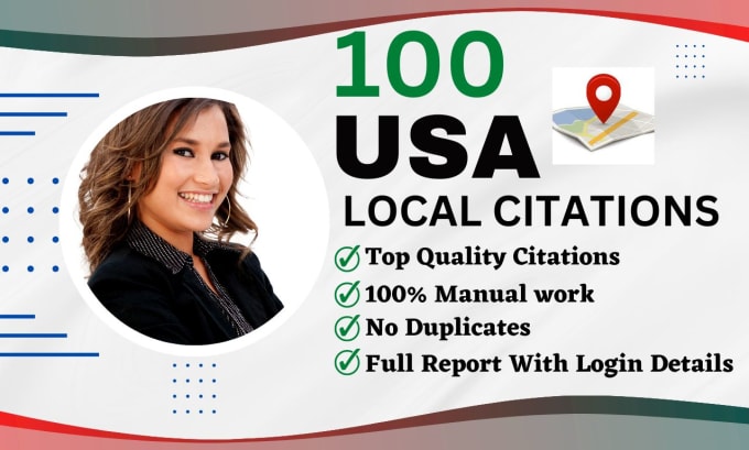 Gig Preview - Do 100 USA local citations, local business listing for directory submission