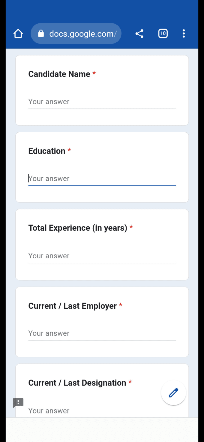 Gig Preview - Create digital form with database