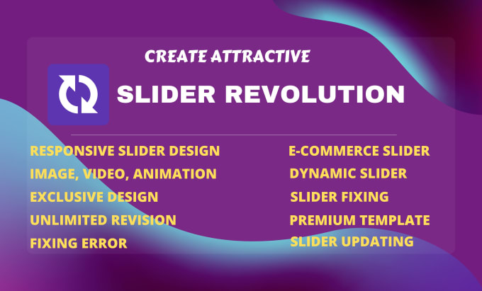 Bestseller - create or fix slider revolution and wordpress slider