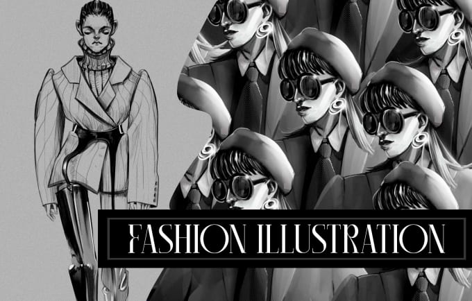 Gig Preview - Design a professional fashion illustration