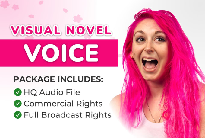 Gig Preview - Voice your female visual novel character