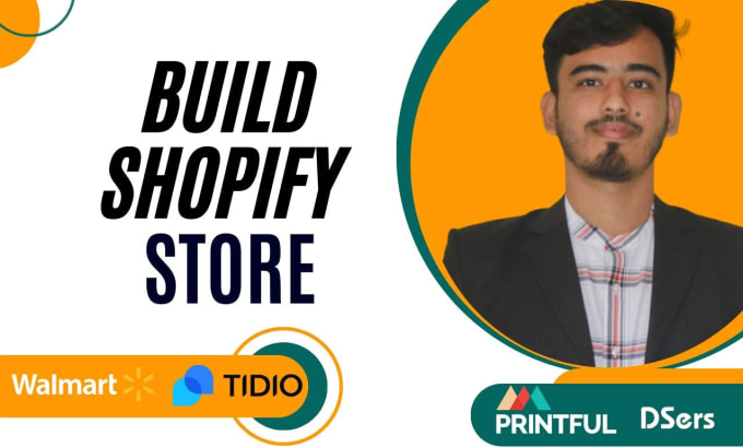 Gig Preview - Build shopify store shopify website for dropshipping or print on demand