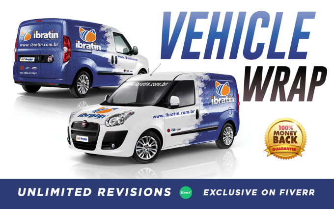 Gig Preview - Make creative vehicle wrap design for your car, truck, van