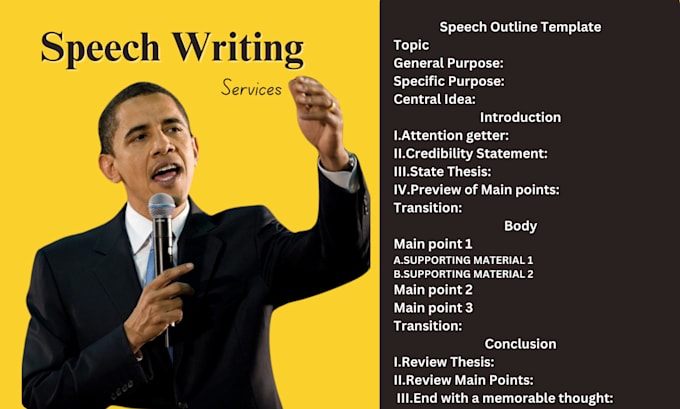 Gig Preview - Write an informative, persuasive speech, and outline