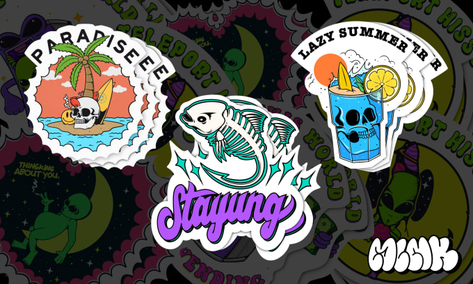 Gig Preview - Create awesome sticker,logo,patch and label design