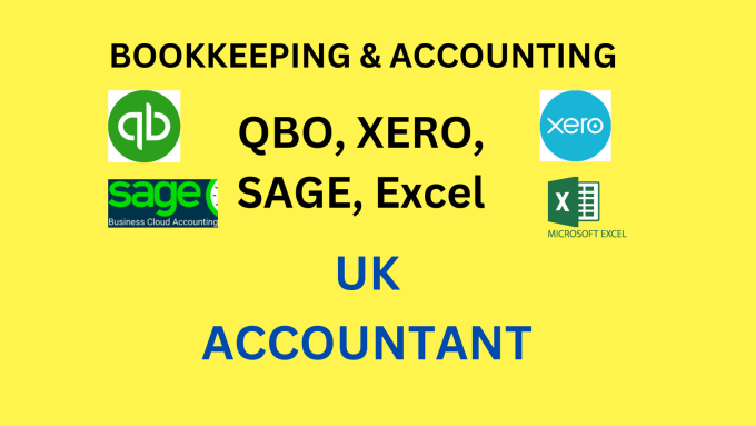 Gig Preview - Be UK accountant in quickbooks, xero, sage 50 cloud accounting