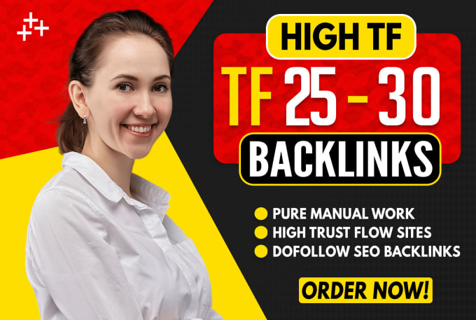 Gig Preview - Build high quality tf dofollow SEO backlinks for pure link building