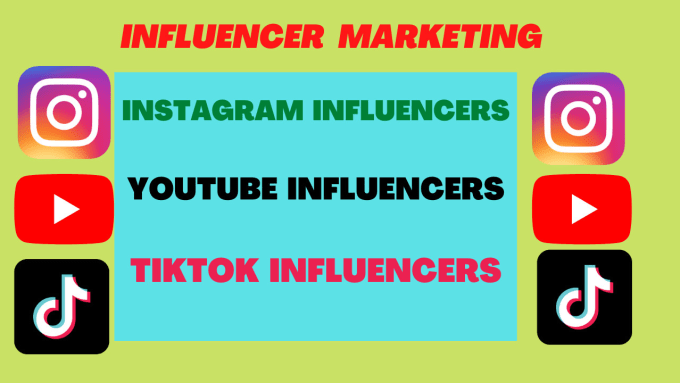 Gig Preview - Find influencer lists for instagram tiktok youtube influencer marketing