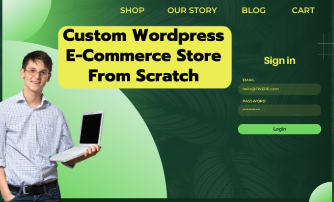 Gig Preview - Custom wordpress ecommerce store from scratch