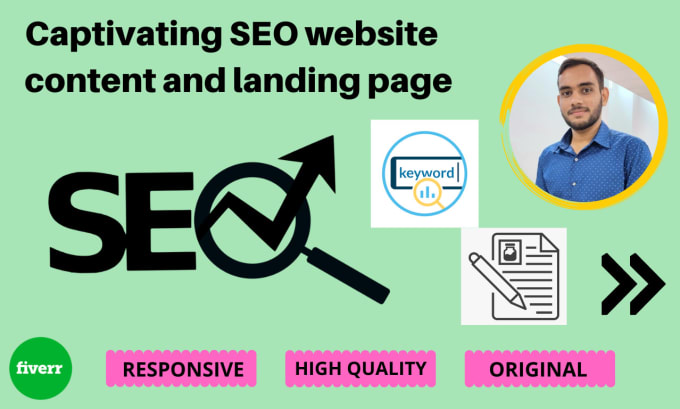 Gig Preview - Write captivating SEO website content and landing page copy